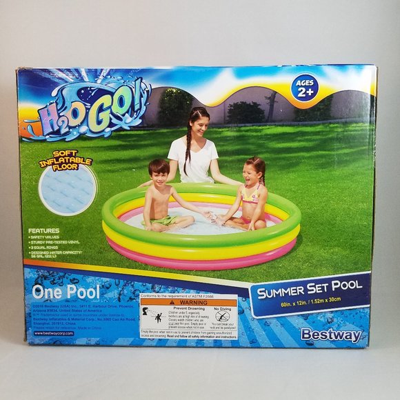 NEW H20 GO! Summer Set Pool 60in x 12in